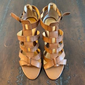Lovely brown heeled sandals